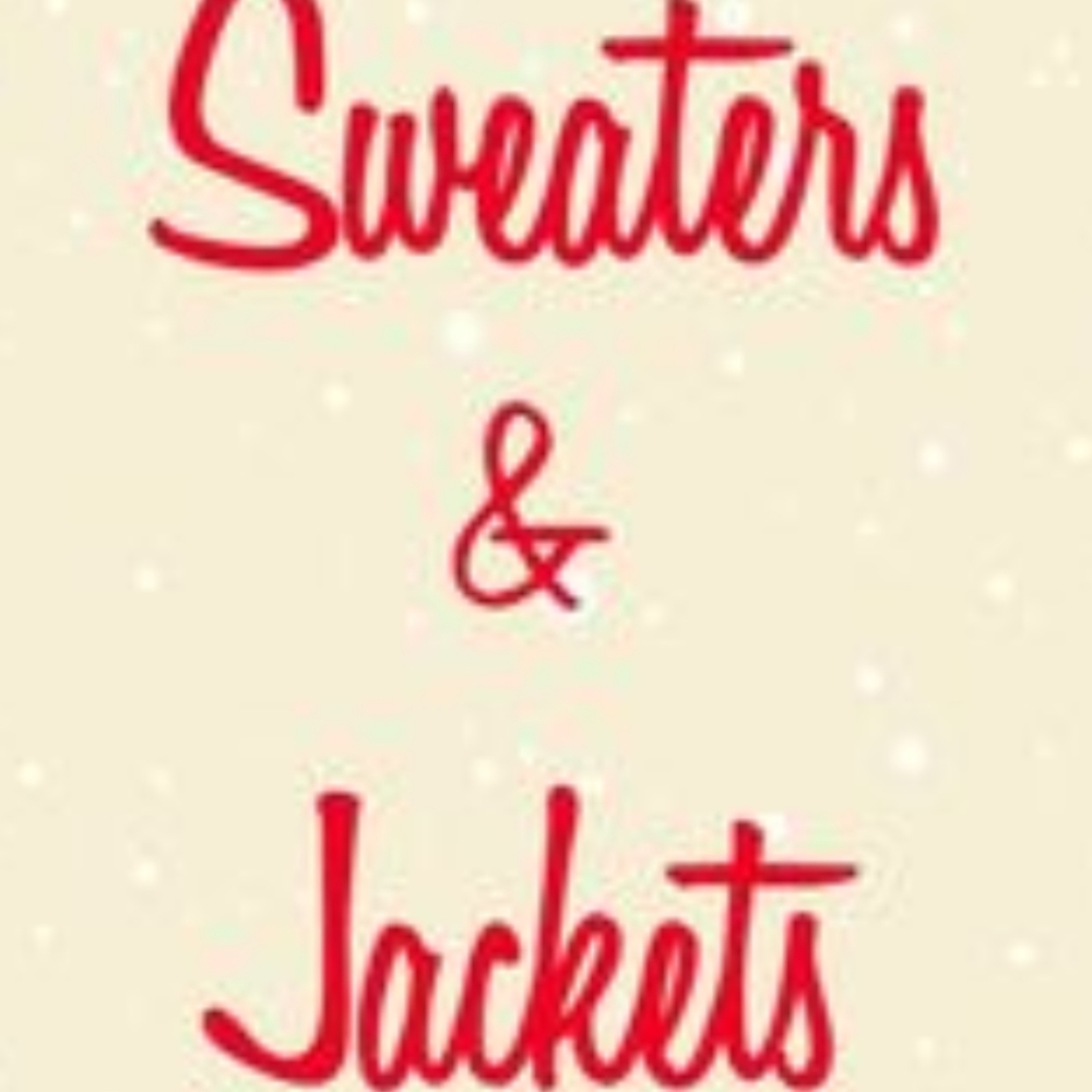 SWEATER,JACKETS AND VEST** Starting @ $5
